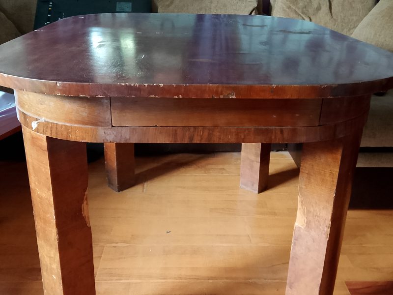 Set mobilier din lemn masiv de nuc